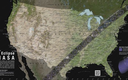 Solar eclipse maps show 2024 totality path, peak times across the U.S.