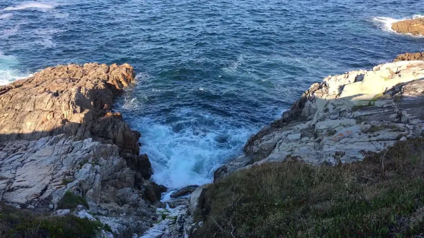 From above video of water stream